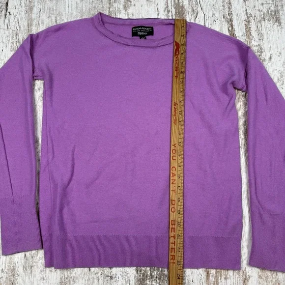 Banana Republic Fine Italian Yarn Filpucci Merino Wool‎ Cashmere Sweater Sz S - Picture 6 of 7